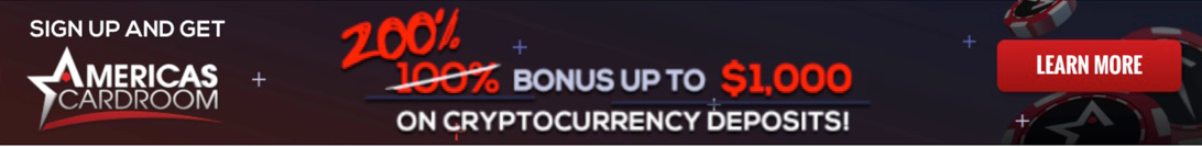 Americicas Cardroom  Bitcoin Deposit Bonus