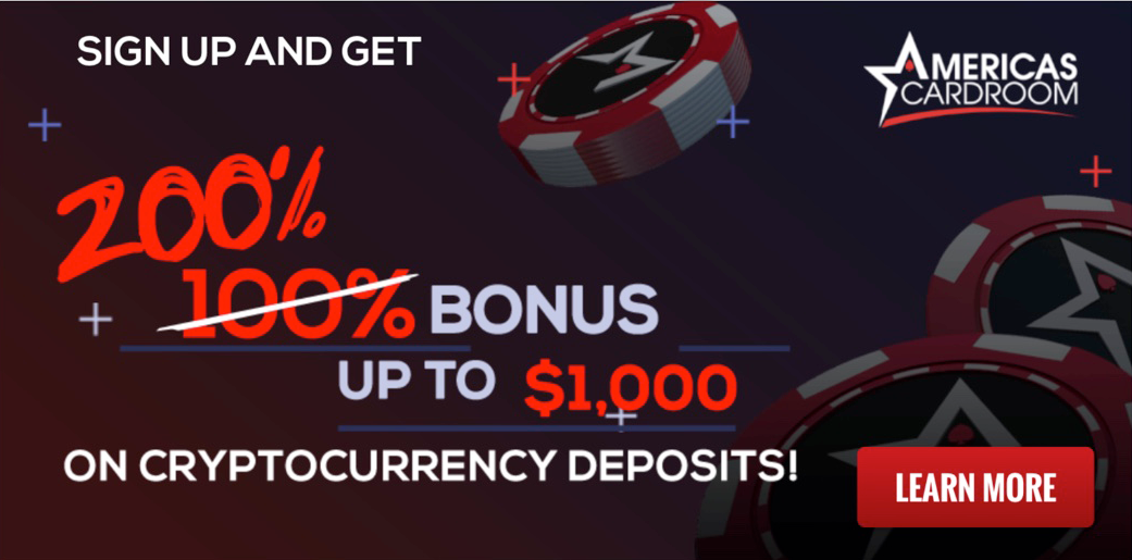 Americicas Cardroom Crypto Deposit Bonus